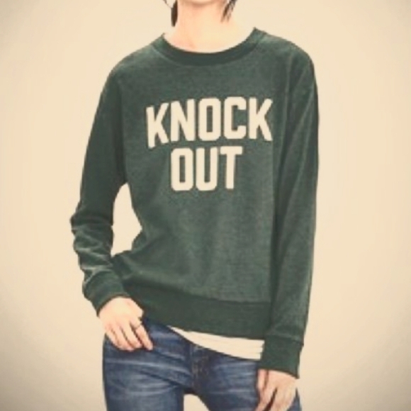 SOLD: BANANA REPUBLIC | green crewneck sweatshirt | long sleeve | S - Picture 6 of 6